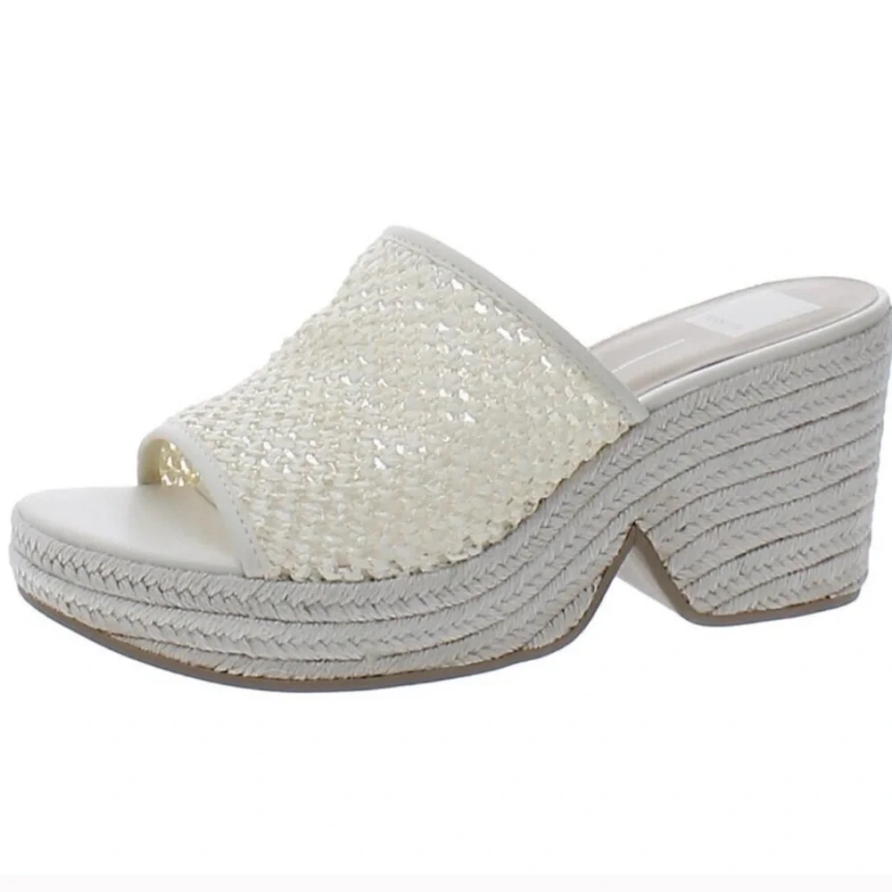 Dolce Vita Raffia platform Wedge Sandals 8.5